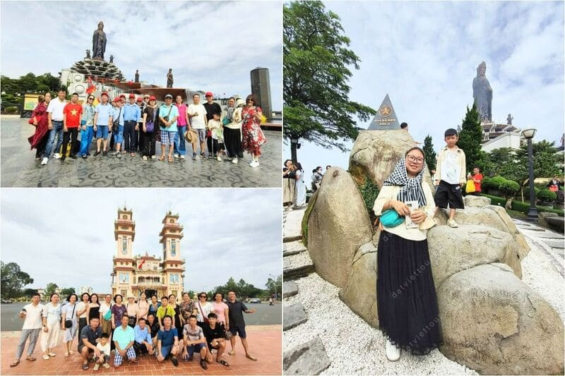 Kết hợp ngắm cảnh núi Bà Đen và hành trình tham quan tâm linh (Ảnh: Đất Việt Tour)